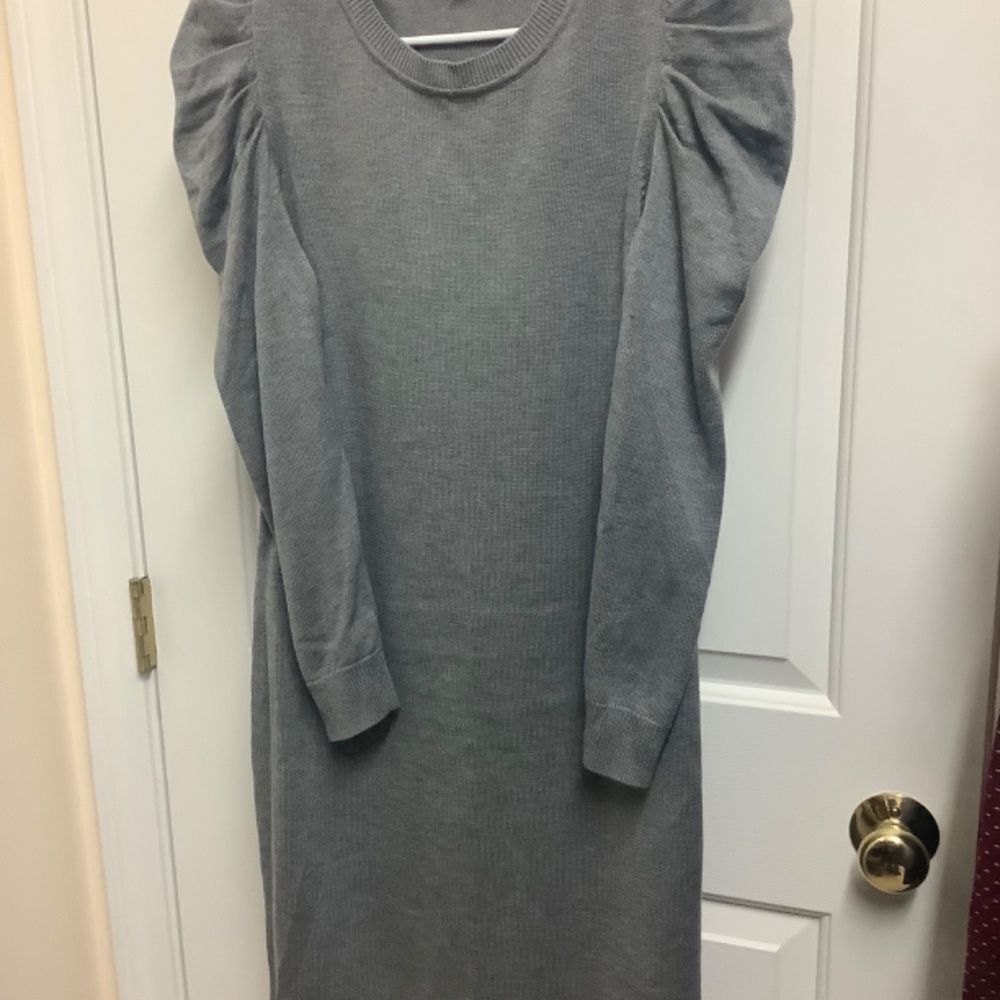 Calvin Klein grey sweater dress medium - Picture 5 of 6